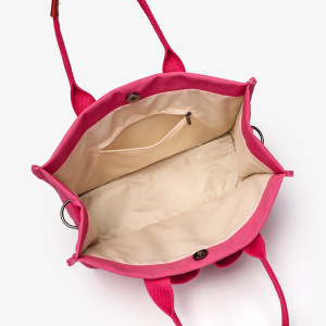 Sac Cabas Femme En Toile Unie Patchwork Style Décontracté h5 Image4