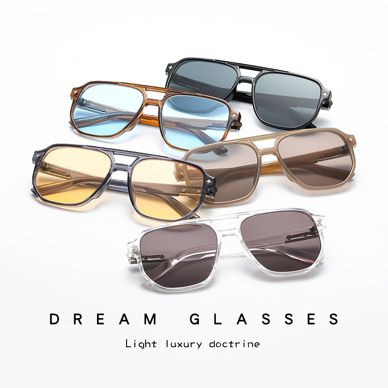 Lunettes De Soleil Femme Simple Series, Couleur Unie Décontractée h5Image3