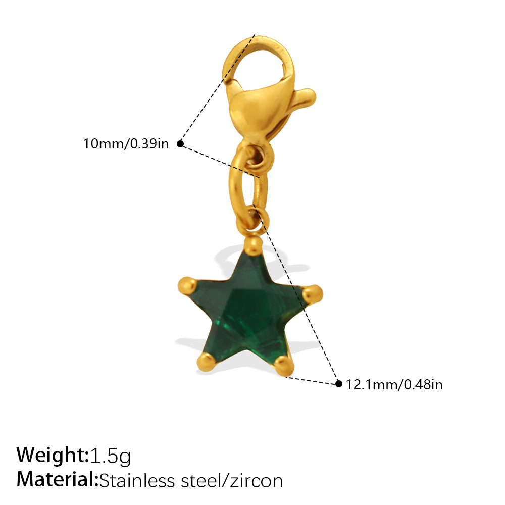 Pendentif Simple Pour Femme, En Acier Inoxydable, Couleur Or, Style Cercle, Triangle Ou Rectangle, Étanche, Avec Zircon.