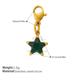 Pendentif Simple Pour Femme, En Acier Inoxydable, Couleur Or, Style Cercle, Triangle Ou Rectangle, Étanche, Avec Zircon. h5