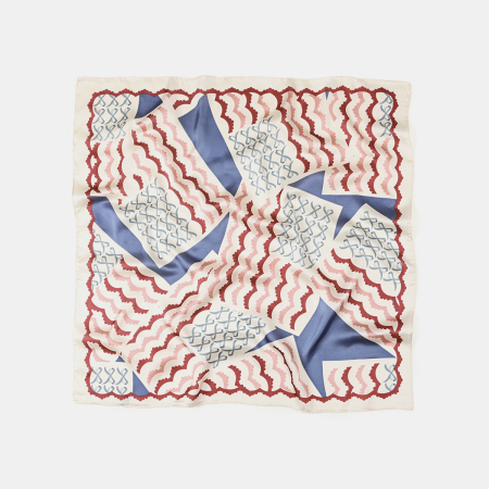 Écharpes d'été pour femmes, style rétro, à rayures et formes géométriques irrégulières, collection Simple