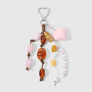 Breloques Pour Sac Femme En Alliage, Perles En Forme De Cœur De Forme Irrégulière, Collection Simple Series Daily h5 