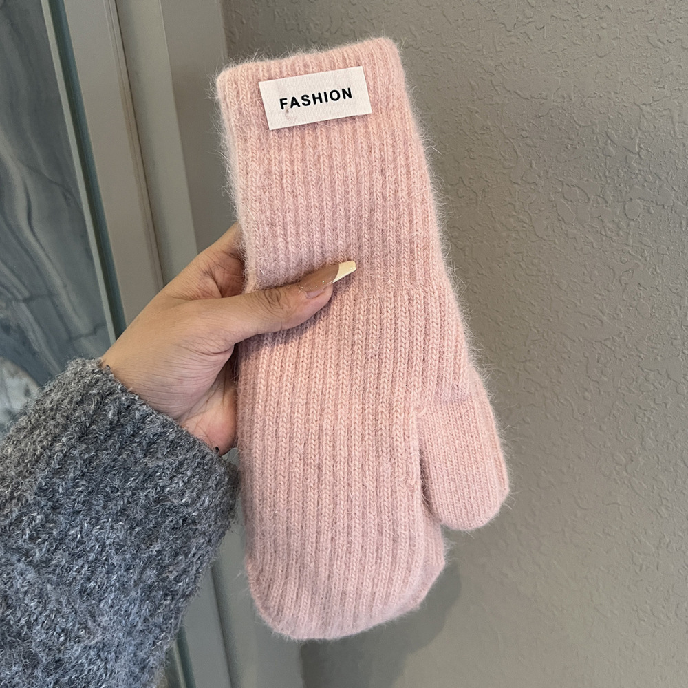 Gants En Coton Uni Couleur Quotidienne Simple Series Pour Femmes 