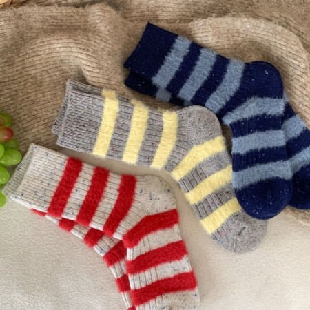 Chaussettes mi-mollet à rayures basiques High Bounce 2