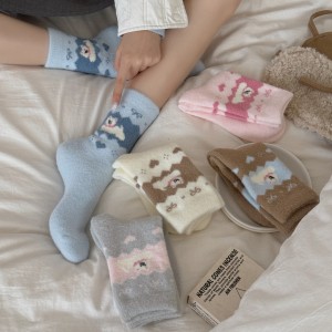Chaussettes Mi-Mollet À Petits Motifs Animaux Mignons Et Rebondissants h5 Image2