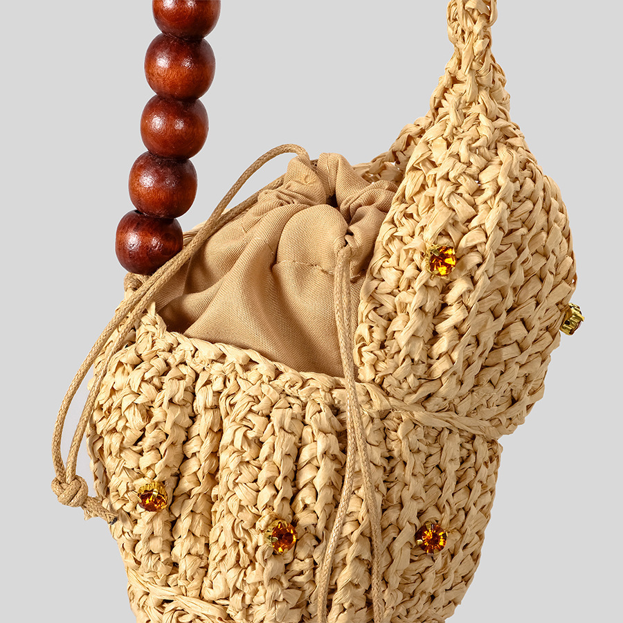 Sacs À Main Pour Femmes En Paille Tressée, Style Océanique, Style Vacances Image4