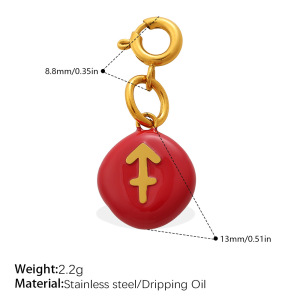 Pendentifs Étanches En Acier Inoxydable De La Collection Simple Series Daily Constellation h5