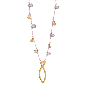 Colliers Tressés Pour Femmes, Style Romantique Et Doux, Avec Motif De Poisson, En Acier Inoxydable Étanche Couleur Or h5 Image5