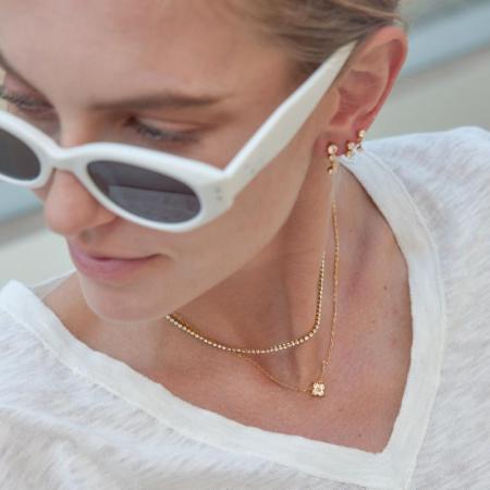 Colliers superposés pour femmes, simples et élégants, en acier inoxydable, imperméables, couleur or, avec zircon et chaîne étoile