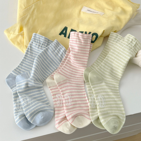 Chaussettes mi-mollet à rayures basiques Slight Bounce 2
