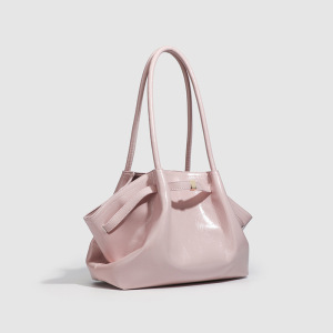 Sac Oreiller Femme Style Minimaliste Avec Finitions Métalliques, Couleur Unie h5 Image4