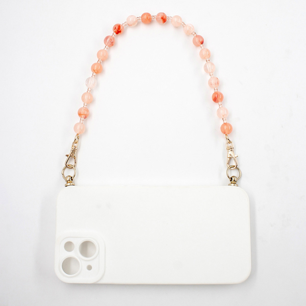 Chaîne De Téléphone En Acrylique Rose Douce, Série Simple Image3