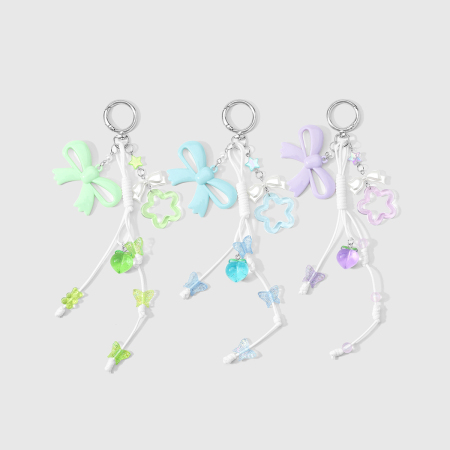 Breloques de sac pour femmes en alliage, couleur unie, nœud papillon, collection Simple Series Daily Bow Knot