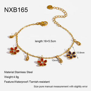 Ensembles De Bijoux Pour Femmes Élégants En Acier Inoxydable Doré, Ornés De Zircon Et De Fleurs, De La Série Romantique h5 