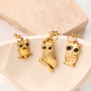 Pendentifs De Luxe Pour Femmes, En Acier Inoxydable Imperméable, Couleur Or, Ornés De Strass, À Découper Soi-Même, Motif Animal. h5 Image3