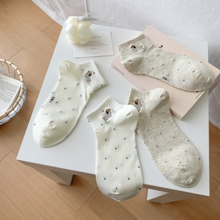 Chaussettes basses High Bounce Basic à broderie teckel 2