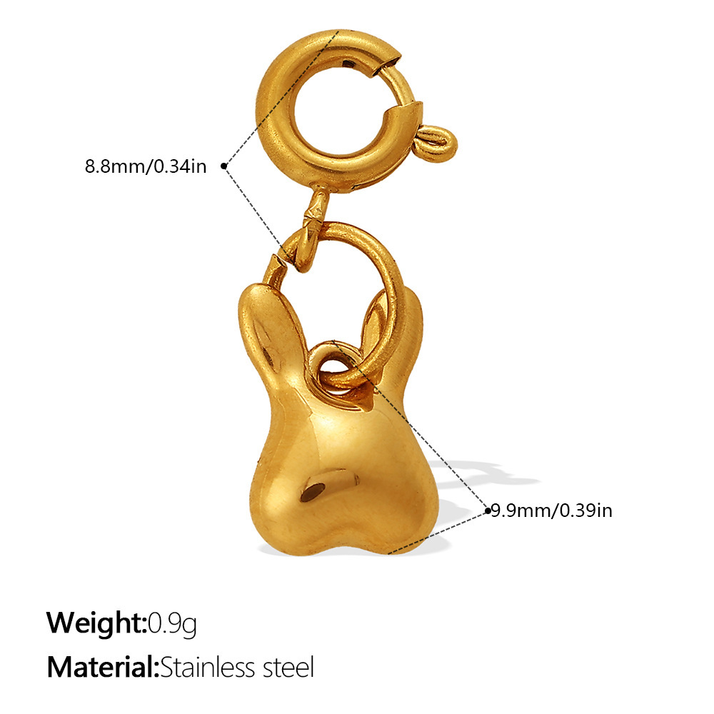 Pendentifs De Luxe Pour Femmes, En Acier Inoxydable Imperméable, Couleur Or, Ornés De Strass, À Découper Soi-Même, Motif Animal.