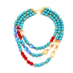 Colliers De Perles En Résine Pour Femmes, Collection Romantic Sweet Beads h5