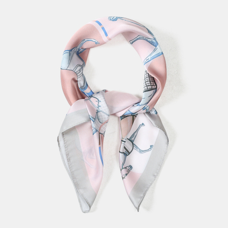 Écharpes d'été pour femmes, collection romantique, motif poney décontracté, couleurs mélangées 2