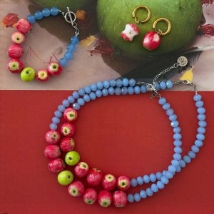 Colliers De Perles En Résine Pour Femmes, Ornés De Jolis Fruits h5 Image3