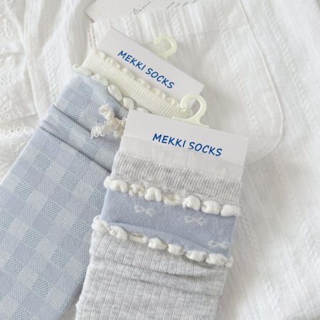 Chaussettes mi-mollet fines à pois, rebondissantes et colorées 2