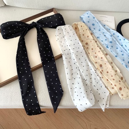 Écharpes d'été pour femmes en polyester à pois doux de la collection Simple