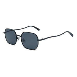 Lunettes De Soleil Quotidiennes En Métal Polygonal De La Série Simple h5 