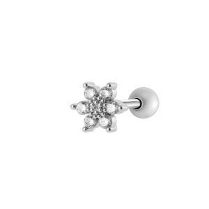 Boucles D'Oreilles Piercing Femme, Motif Papillon Et Fleur Simple, Couleur Cuivre Doré, Zircon. h5