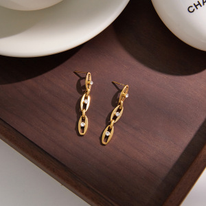 Boucles D'Oreilles Pendantes Pour Femme, En Acier Inoxydable Imperméable, Avec Pompon Simple Et Zircon. h5 Image5