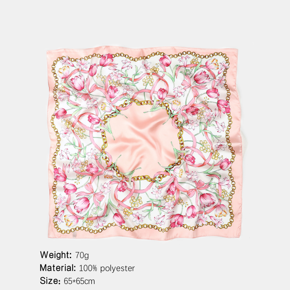 Écharpes D'Été Pour Femmes, Collection Luxe Sweet Flower Chain Plant h5Image2
