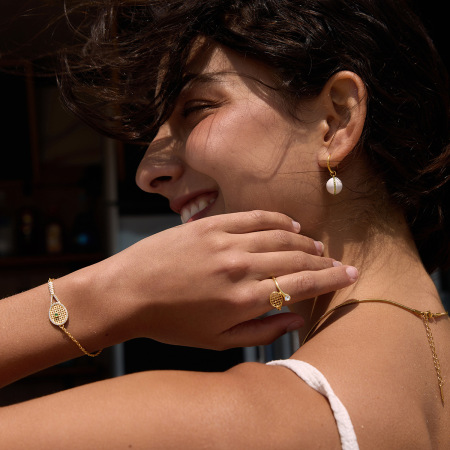 Ensembles de bijoux pour femmes en acier inoxydable doré, de forme irrégulière, élégants et romantiques 2