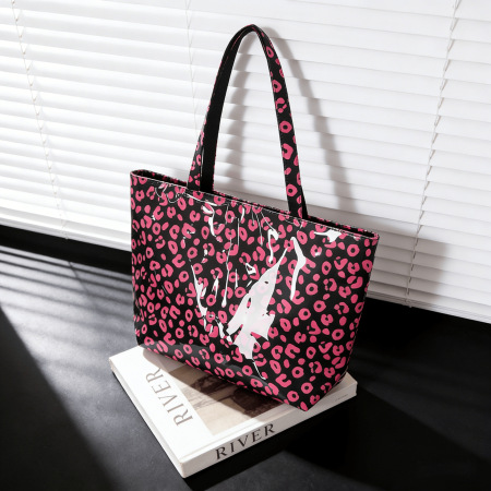 Sac cabas femme en PVC imprimé léopard style streetwear 2