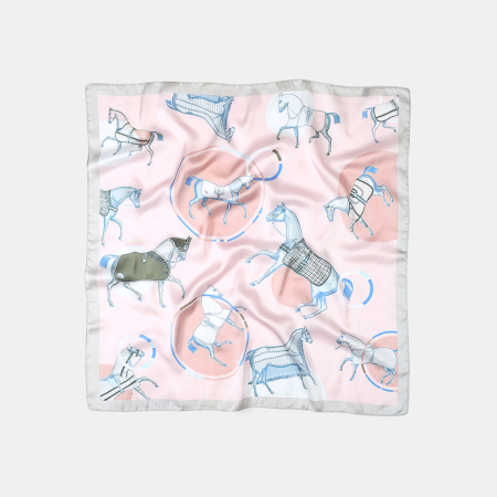 Écharpes d'été pour femmes, collection romantique, motif poney décontracté, couleurs mélangées