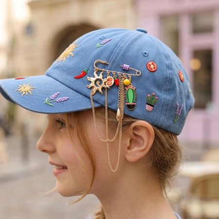 Broches en alliage représentant de jolies plantes