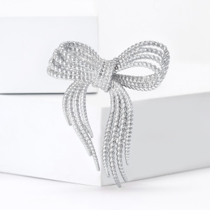 Broches En Strass À Nœud Papillon Simple De La Série Luxueuse h5 Image3