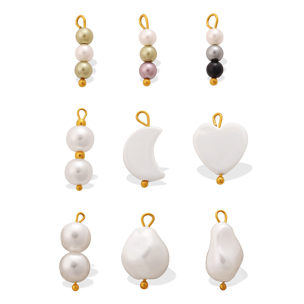 Pendentifs En Perles En Forme De Lune Pour Femmes Image5