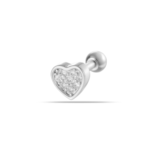 Boucles D'Oreilles Piercing Pour Femme, Collection Simple, Motif Fleur, Cœur, Étoile Et Papillon, En Cuivre Et Zircon. h5 