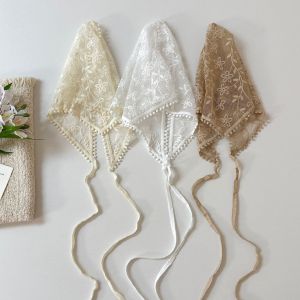 Écharpes D'Été Pour Femmes En Dentelle À Fleurs Douces, Collection Romantique h5 Image3