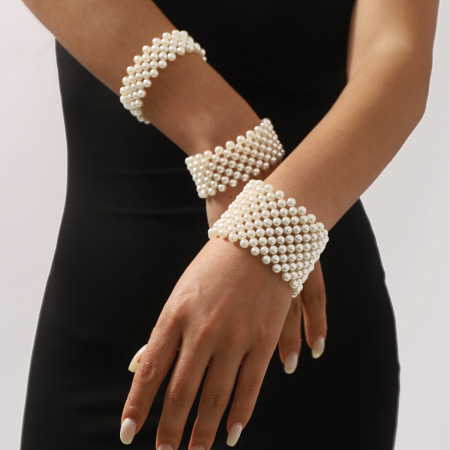 Bracelets à breloques pour femmes, collection romantique, perles élégantes, imitation perles