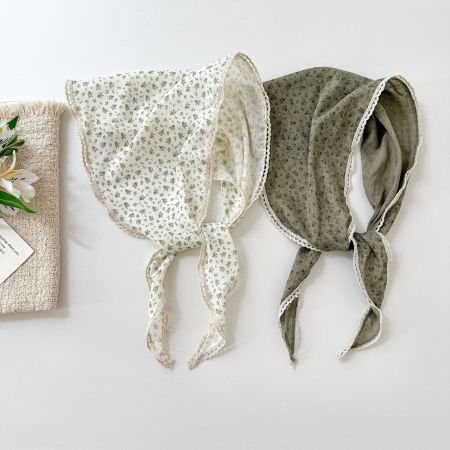 Écharpes d'été pour femmes en polyester à motif floral doux, collection romantique