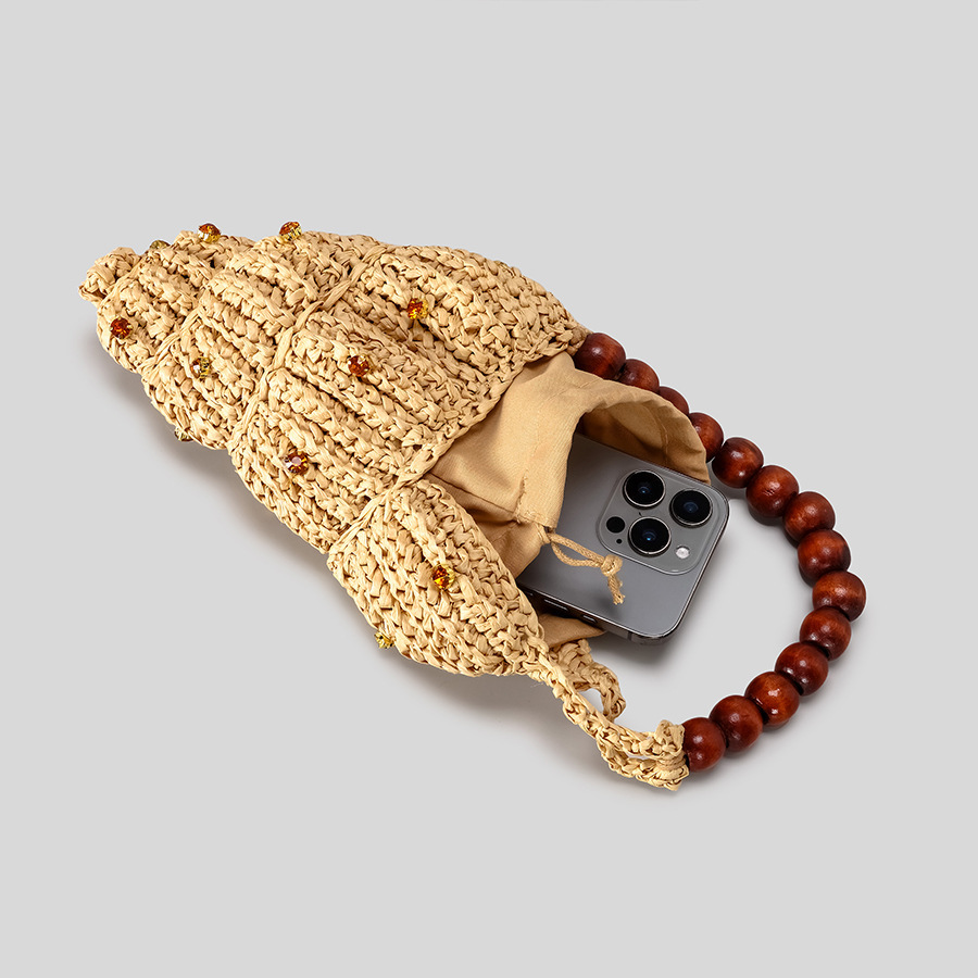 Sacs À Main Pour Femmes En Paille Tressée, Style Océanique, Style Vacances Image3