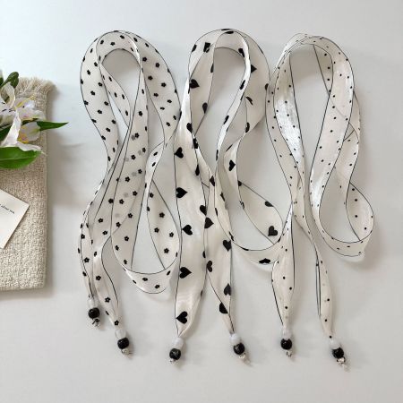 Écharpes d'été pour femmes à pois fleuris, collection romantique 2