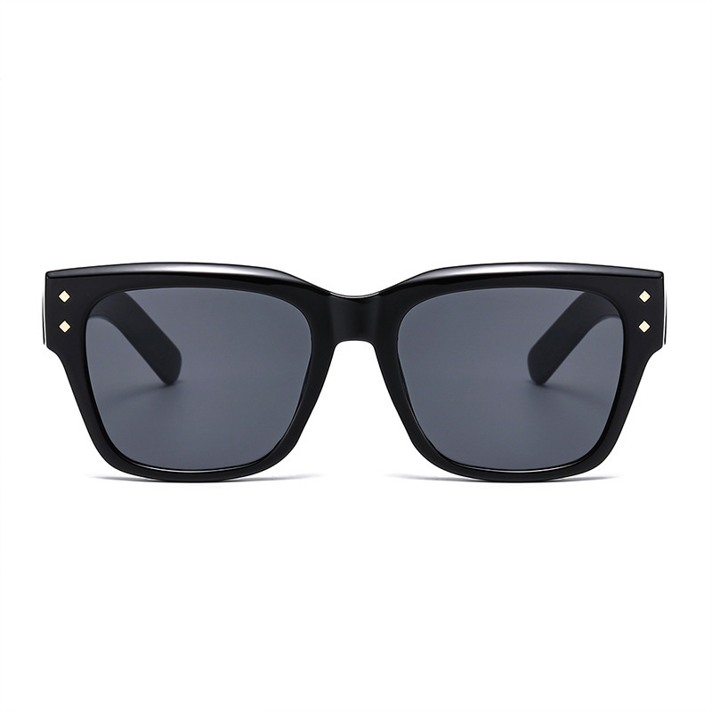 Lunettes De Soleil Rétro Simple Series, Couleur Unie, Forme Géométrique Image4