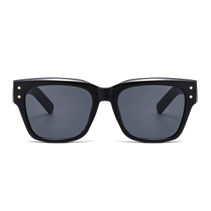 Lunettes De Soleil Rétro Simple Series, Couleur Unie, Forme Géométrique h5 Image4