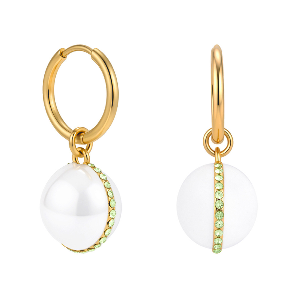 Ensembles De Bijoux Pour Femmes En Acier Inoxydable Doré, De Forme Irrégulière, Élégants Et Romantiques h5Image5