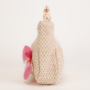 Sac Oreiller Femme En Paille Tressée À Fleurs Style Vacances h5 Image3
