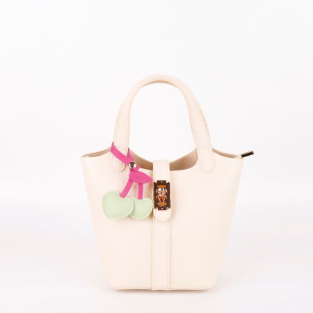 Série romantique quotidienne porte-clés en forme de cœur, cerises multicolores, PU 2