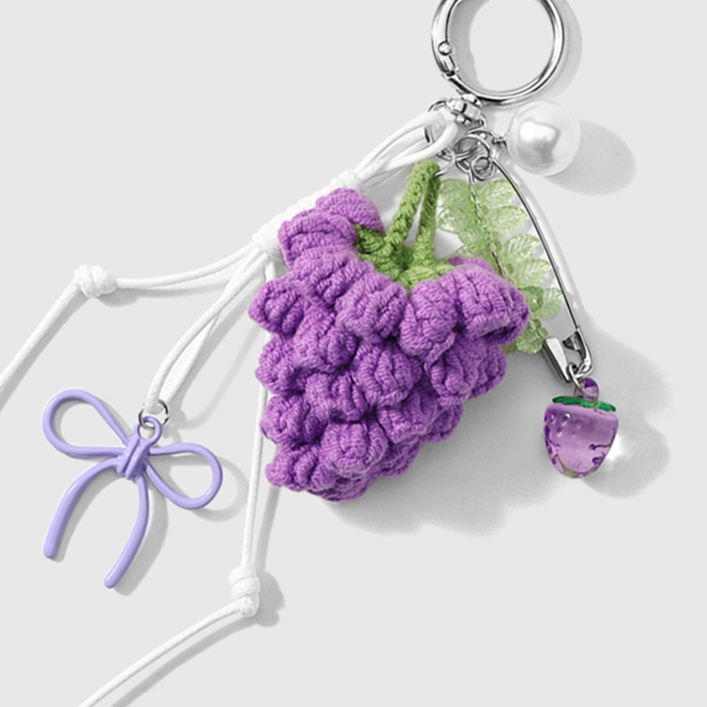 Breloques De Sac En Polyester Simple Series Daily Flower Raisin Image6