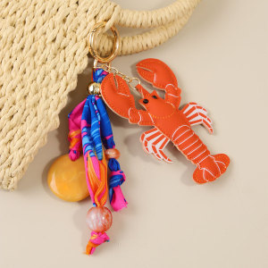 Porte-Clés De Sac En Pu De Qualité Supérieure, Collection Simple, Motif Animaux De Vacances Et Style Océanique h5 Image2