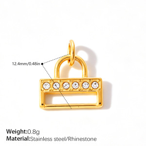 Pendentifs Simples À Faire Soi-Même En Forme De Cœur, Nœud Papillon, Couronne, Bottes, Acier Inoxydable, Étanches, Couleur Or h5 